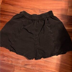 Free people  Charcoal‎ Elastic Waist Shorts size small 0210